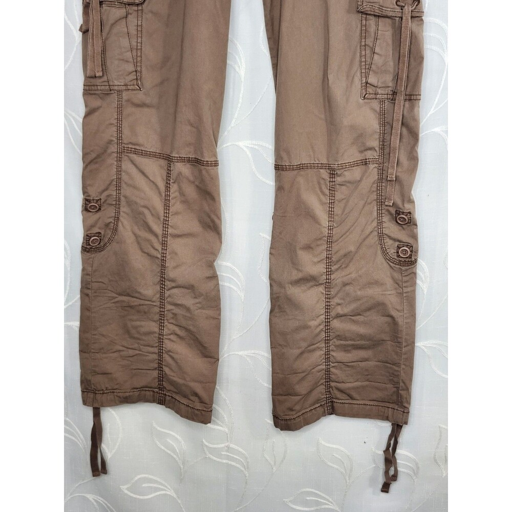 Hollister Baggy Camo Cargo Pants Large Adjustable Rise Y2K Grunge Utility Style - Picture 4 of 13